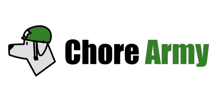 Chore Army — dog in an army helmet